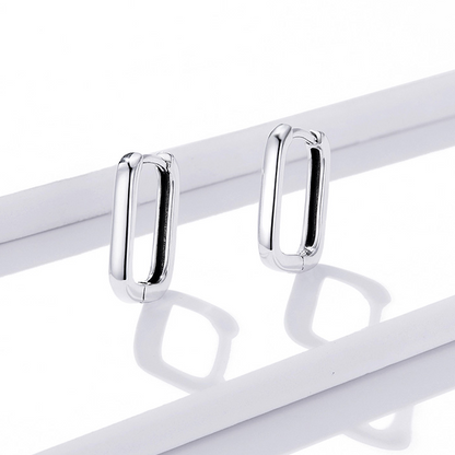 Rectangle Hoop Earrings