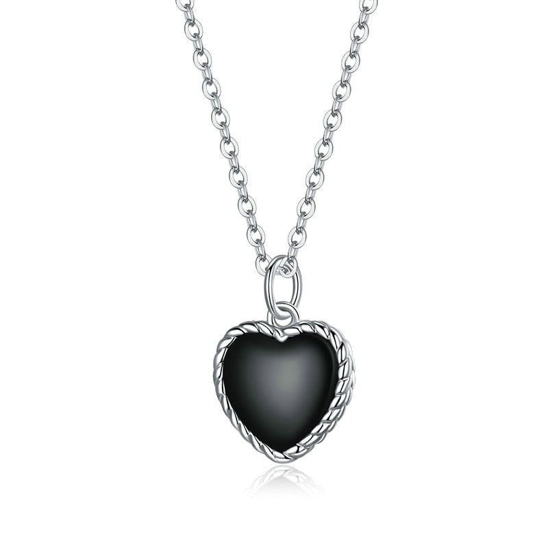 Black Heart Necklace