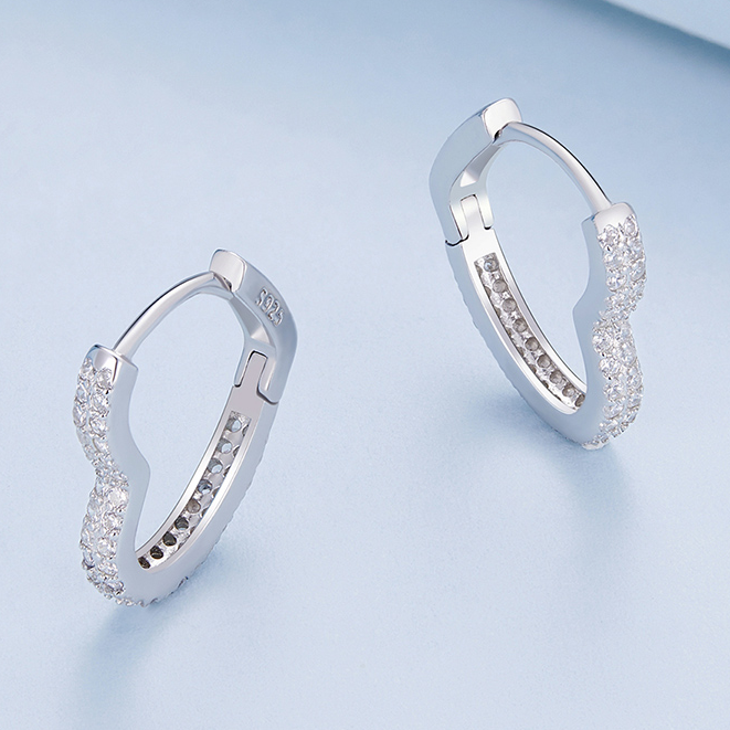 Heart Hoop Earrings