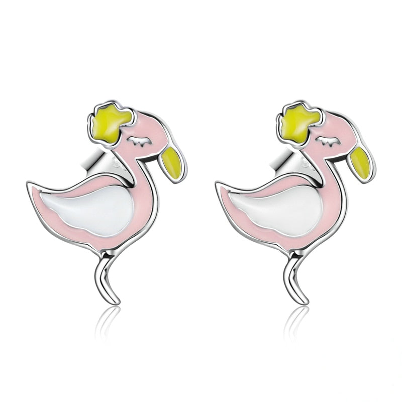 Flamingo Earrings.