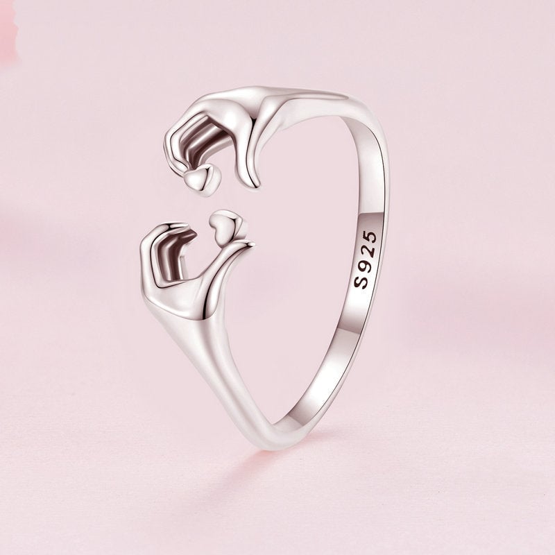 Hug Ring with Hearts