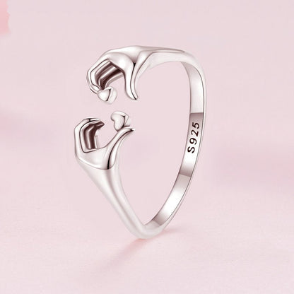 Hug Ring with Hearts