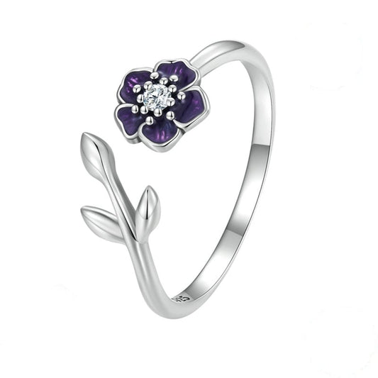 Purple Flower Ring