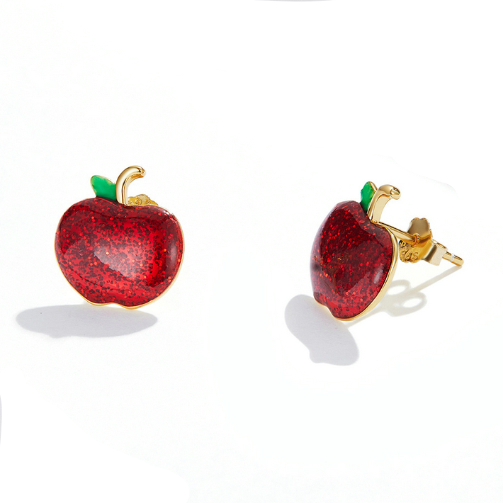 Red Apple Earrings