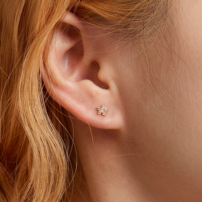 Shiny Flower Earrings