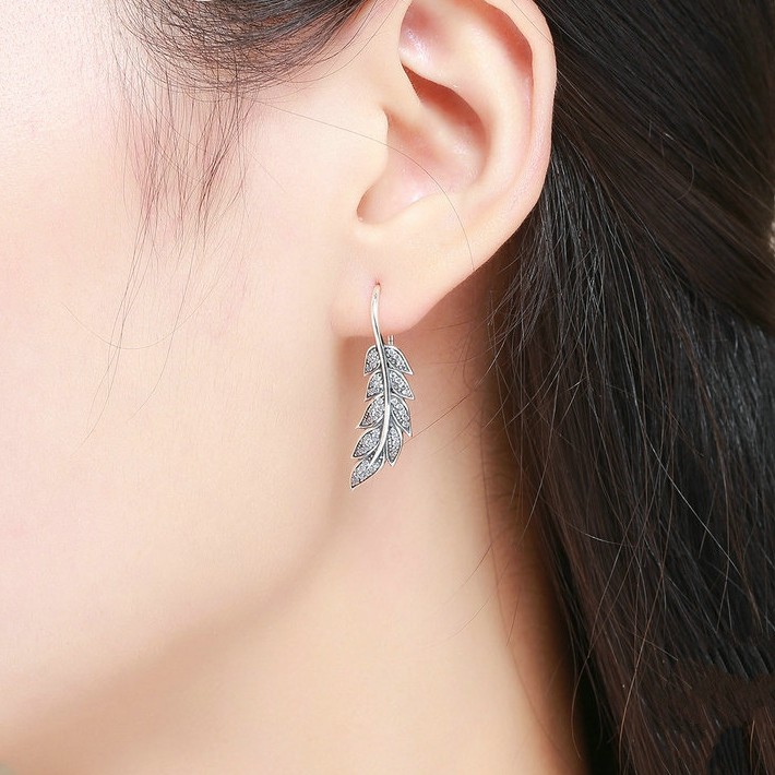 Small Feather Earrings