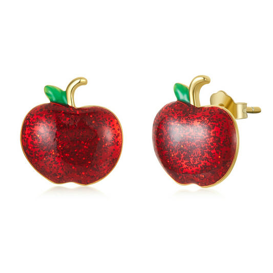 Red Apple Earrings