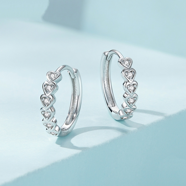 Heart Hoop Earrings