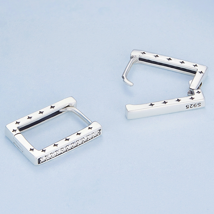 Rectangle Hoop Earrings