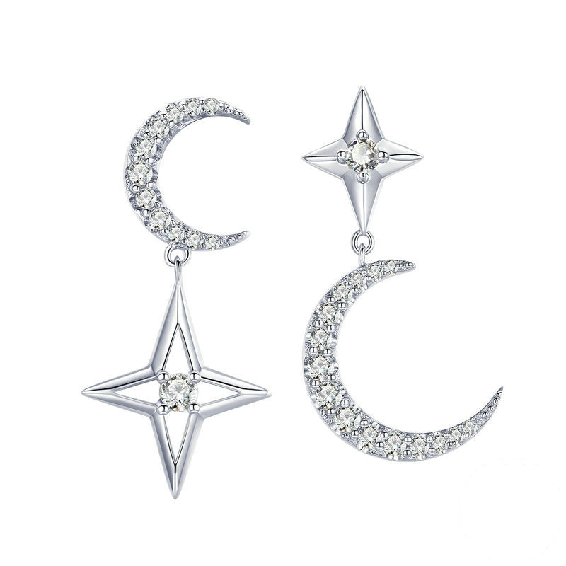 Star and Moon Earrings