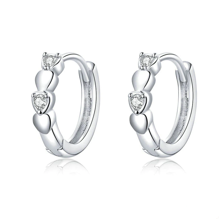 Heart Hoop Earrings