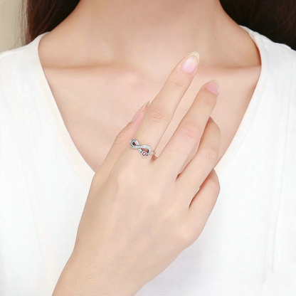 Infinity Ring with Heart