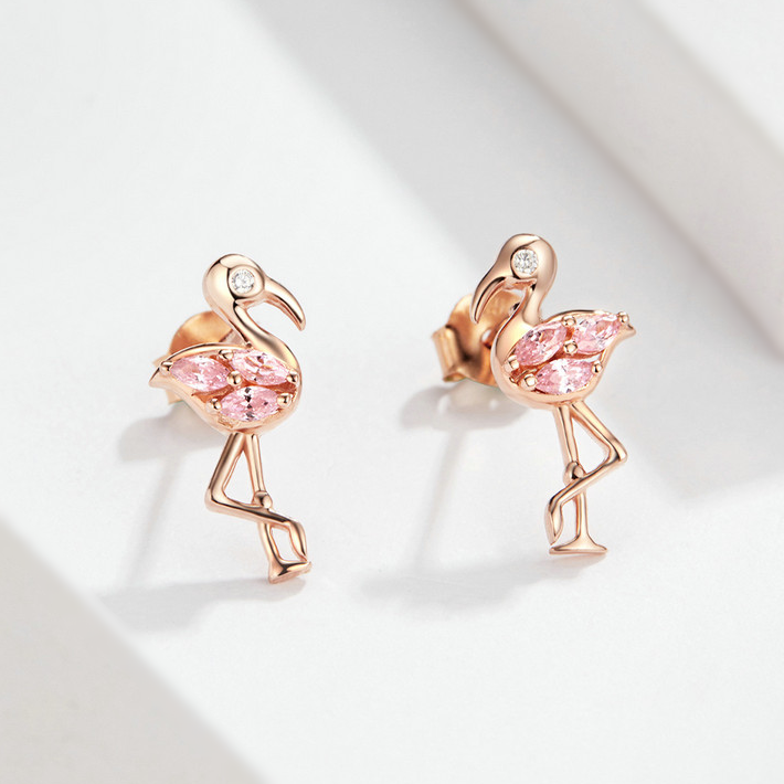 Pink Flamingo Earrings