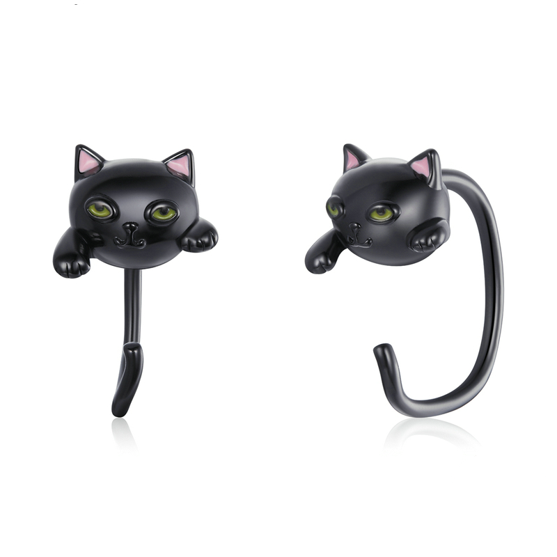 Black Cat Earrings