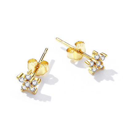 Sparkling Flower Earrings