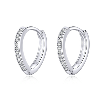 Shiny Hoop Earrings