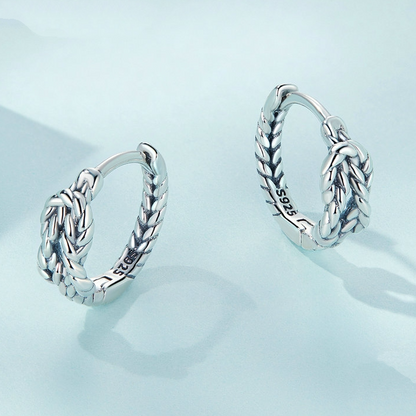 Infinity Knot Hoop Earrings