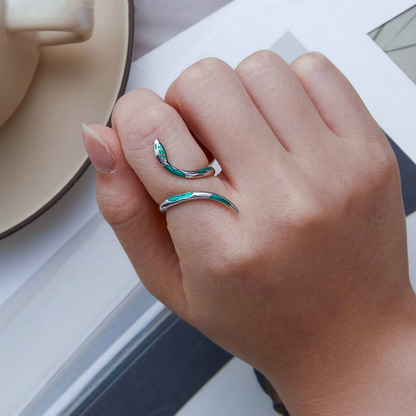 Green Snake Ring