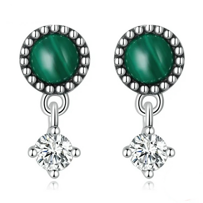 Malachite Earrings