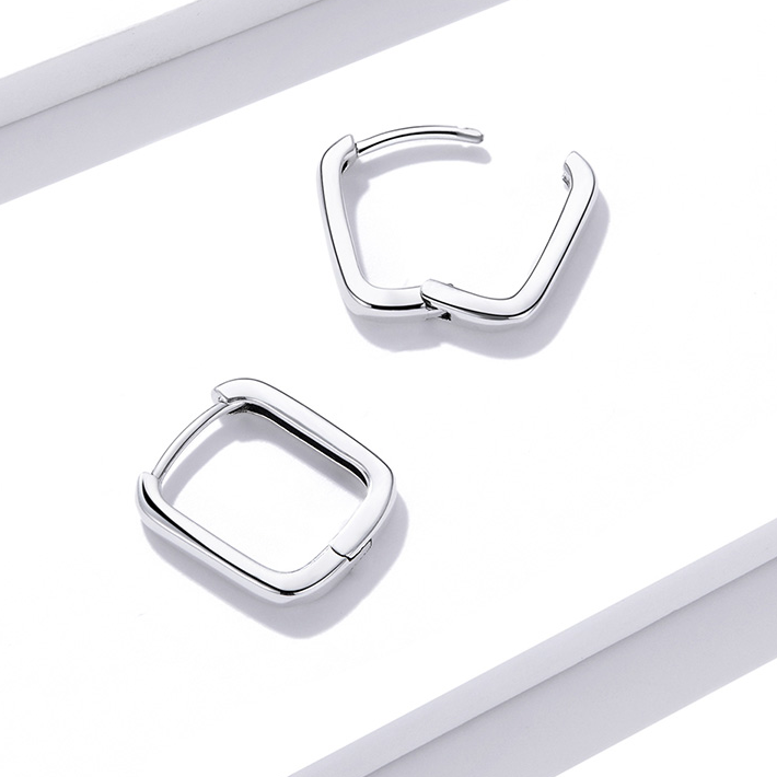 Rectangle Hoop Earrings