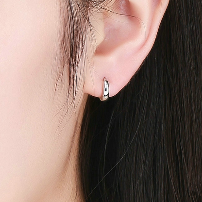 Small Smooth Hoop Earrings