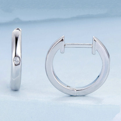 Small Smooth Hoop Earrings