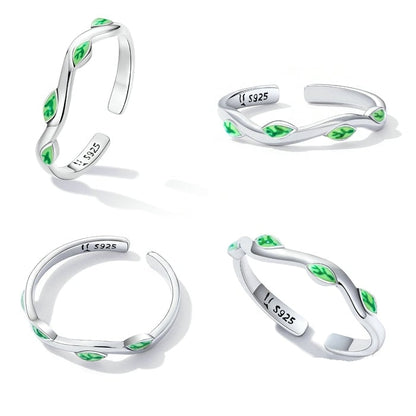 Green Leaves Ring