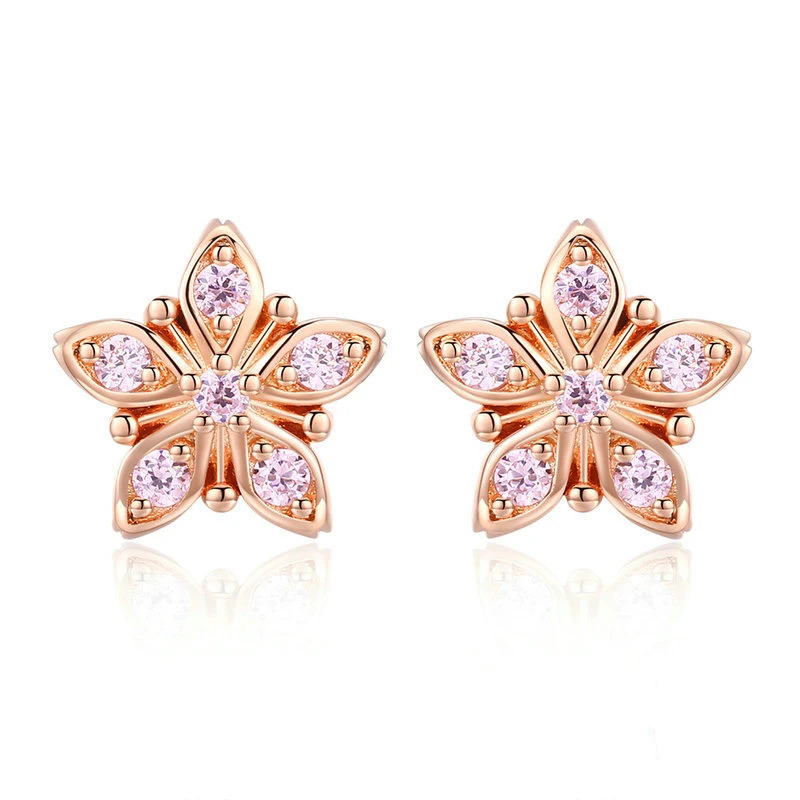 Shiny Flower Earrings