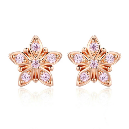 Shiny Flower Earrings