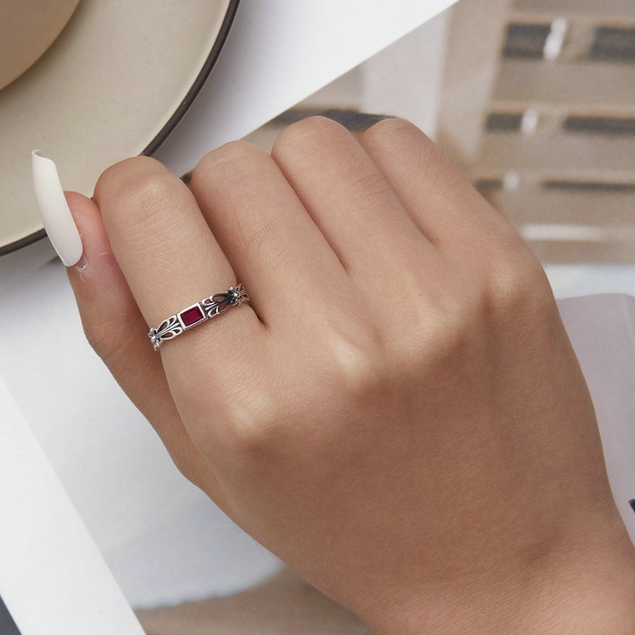 Rose Stone Ring