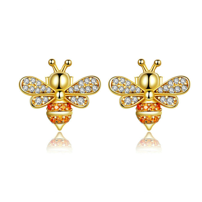 Sparkling Bee Earrings