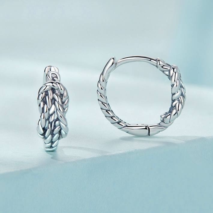 Infinity Knot Hoop Earrings