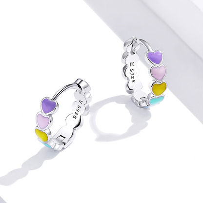 Heart Hoop Earrings