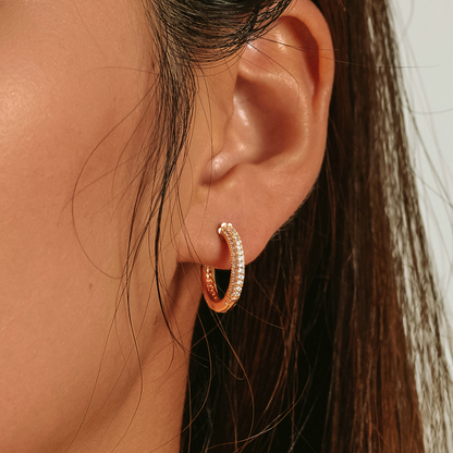 Shiny Hoop Earrings