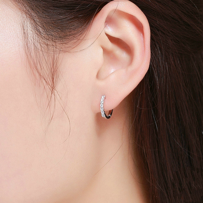 Shiny Hoop Earrings