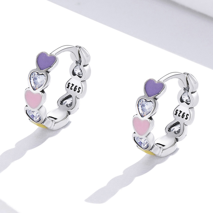 Heart Hoop Earrings