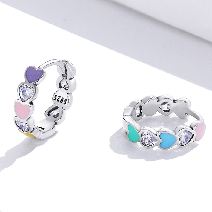 Heart Hoop Earrings