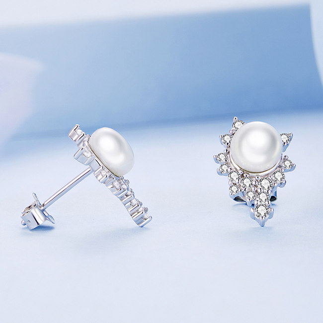 Shiny Pearl Earrings