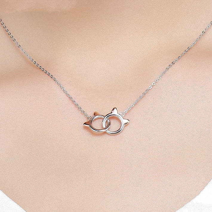 Two Cats Necklace