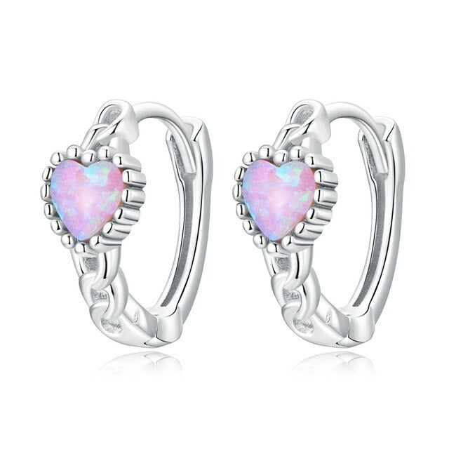 Heart Hoop Earrings