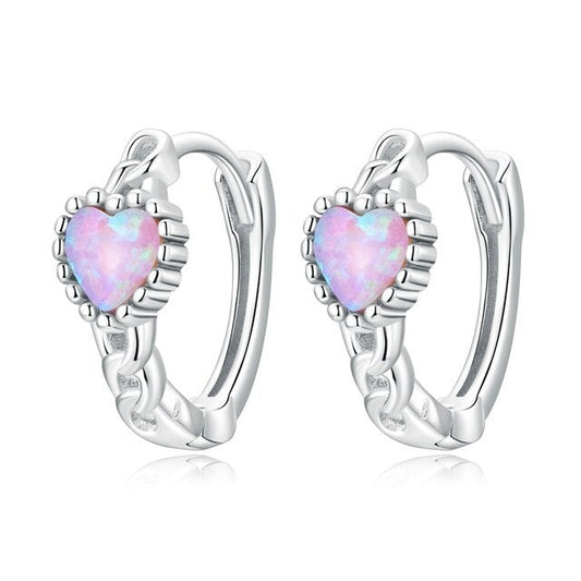 Heart Hoop Earrings