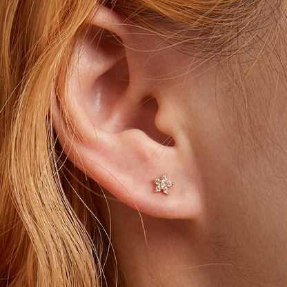 Sparkling Flower Earrings