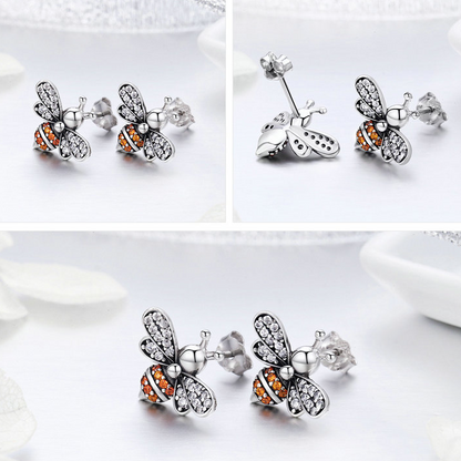 Sparkling Bee Earrings