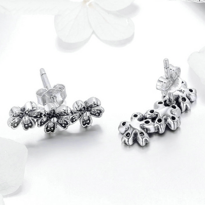 Sparkling Flower Earrings