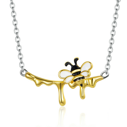 Bee Necklace with Honey