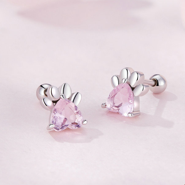 Small Paw Earrings