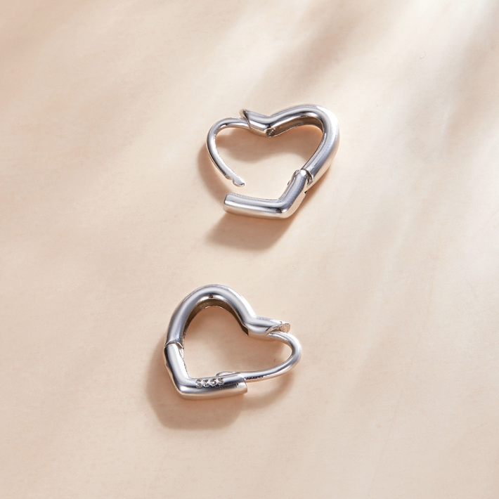 Heart Hoop Earrings