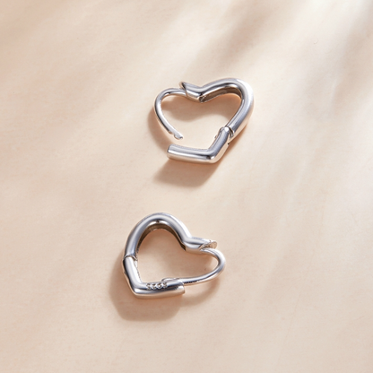 Heart Hoop Earrings