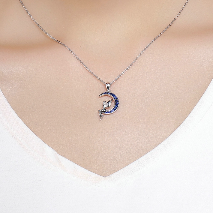 Fairy on the Moon Necklace