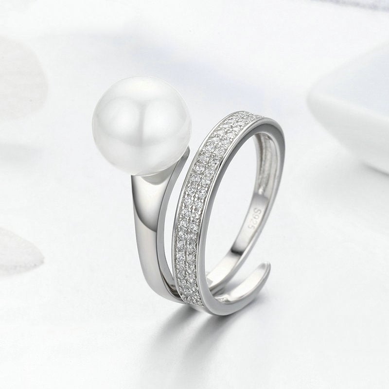 Brilliant Pearl Ring